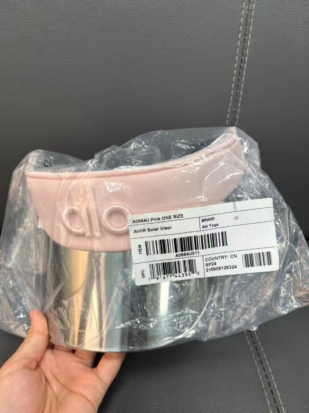 Alo Yoga Airlift Solar Visor – Pink – Outdoor Sports Visor 🖤 - Picture 3 of 7